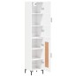 vidaXL Aparador alto madera contrachapada blanco brillo 34,5x34x180 cm vidaXL Aparador alto madera contrachapada blanco brillo 34,5x34x180 cm
