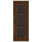 vidaXL Aparador alto madera contrachapada roble marrón 34,5x34x180 cm vidaXL Aparador alto madera contrachapada roble marrón 34,5x34x180 cm