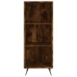 vidaXL Aparador de madera contrachapada roble ahumado 34,5x34x180 cm vidaXL Aparador de madera contrachapada roble ahumado 34,5x34x180 cm