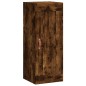 vidaXL Aparador de madera contrachapada roble ahumado 34,5x34x180 cm vidaXL Aparador de madera contrachapada roble ahumado 34,5x34x180 cm