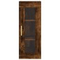 vidaXL Aparador de madera contrachapada roble ahumado 34,5x34x180 cm vidaXL Aparador de madera contrachapada roble ahumado 34,5x34x180 cm