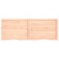 vidaXL Tablero de mesa madera maciza roble sin tratar 160x60x(2-6) cm