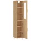 vidaXL Aparador de madera contrachapada roble Sonoma 34,5x34x180 cm
