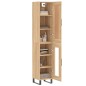 vidaXL Aparador de madera contrachapada roble Sonoma 34,5x34x180 cm vidaXL Aparador de madera contrachapada roble Sonoma 34,5x34x180 cm