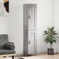 vidaXL Aparador alto madera contrachapada gris Sonoma 34,5x34x180 cm vidaXL Aparador alto madera contrachapada gris Sonoma 34,5x34x180 cm