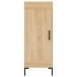 vidaXL Aparador de madera contrachapada roble Sonoma 34,5x34x180 cm vidaXL Aparador de madera contrachapada roble Sonoma 34,5x34x180 cm