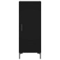 vidaXL Aparador de madera contrachapada negro 34,5x34x180 cm vidaXL Aparador de madera contrachapada negro 34,5x34x180 cm