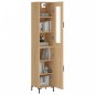 vidaXL Aparador de madera contrachapada roble Sonoma 34,5x34x180 cm vidaXL Aparador de madera contrachapada roble Sonoma 34,5x34x180 cm