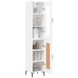 vidaXL Aparador alto madera contrachapada blanco 34,5x34x180 cm vidaXL Aparador alto madera contrachapada blanco 34,5x34x180 cm