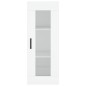 vidaXL Aparador alto madera contrachapada blanco 34,5x34x180 cm vidaXL Aparador alto madera contrachapada blanco 34,5x34x180 cm