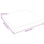 vidaXL Tablero mesa madera roble tratada marrón claro 60x60x(2-6) cm vidaXL Tablero mesa madera roble tratada marrón claro 60x60x(2-6) cm