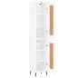 vidaXL Aparador alto madera contrachapada blanco brillo 34,5x34x180 cm vidaXL Aparador alto madera contrachapada blanco brillo 34,5x34x180 cm