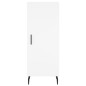vidaXL Aparador alto madera contrachapada blanco 34,5x34x180 cm vidaXL Aparador alto madera contrachapada blanco 34,5x34x180 cm