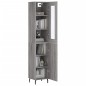 vidaXL Aparador alto madera contrachapada gris Sonoma 34,5x34x180 cm vidaXL Aparador alto madera contrachapada gris Sonoma 34,5x34x180 cm