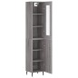 vidaXL Aparador alto madera contrachapada gris Sonoma 34,5x34x180 cm vidaXL Aparador alto madera contrachapada gris Sonoma 34,5x34x180 cm