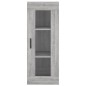 vidaXL Aparador alto madera contrachapada gris Sonoma 34,5x34x180 cm vidaXL Aparador alto madera contrachapada gris Sonoma 34,5x34x180 cm