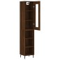 vidaXL Aparador alto madera contrachapada roble marrón 34,5x34x180 cm vidaXL Aparador alto madera contrachapada roble marrón 34,5x34x180 cm