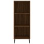 vidaXL Aparador alto madera contrachapada roble marrón 34,5x34x180 cm vidaXL Aparador alto madera contrachapada roble marrón 34,5x34x180 cm