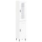 vidaXL Aparador alto madera contrachapada blanco 34,5x34x180 cm vidaXL Aparador alto madera contrachapada blanco 34,5x34x180 cm