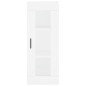 vidaXL Aparador alto madera contrachapada blanco 34,5x34x180 cm vidaXL Aparador alto madera contrachapada blanco 34,5x34x180 cm