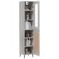 vidaXL Aparador alto madera contrachapada gris Sonoma 34,5x34x180 cm vidaXL Aparador alto madera contrachapada gris Sonoma 34,5x34x180 cm