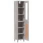 vidaXL Aparador alto madera contrachapada gris Sonoma 34,5x34x180 cm vidaXL Aparador alto madera contrachapada gris Sonoma 34,5x34x180 cm