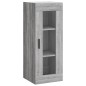 vidaXL Aparador alto madera contrachapada gris Sonoma 34,5x34x180 cm vidaXL Aparador alto madera contrachapada gris Sonoma 34,5x34x180 cm