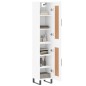 vidaXL Aparador alto madera contrachapada blanco 34,5x34x180 cm vidaXL Aparador alto madera contrachapada blanco 34,5x34x180 cm
