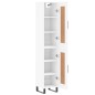 vidaXL Aparador alto madera contrachapada blanco 34,5x34x180 cm vidaXL Aparador alto madera contrachapada blanco 34,5x34x180 cm