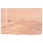vidaXL Tablero mesa madera roble tratada marrón claro 60x40x(2-6) cm vidaXL Tablero mesa madera roble tratada marrón claro 60x40x(2-6) cm