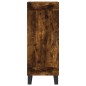 vidaXL Aparador de madera contrachapada roble ahumado 34,5x34x180 cm vidaXL Aparador de madera contrachapada roble ahumado 34,5x34x180 cm