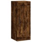 vidaXL Aparador de madera contrachapada roble ahumado 34,5x34x180 cm vidaXL Aparador de madera contrachapada roble ahumado 34,5x34x180 cm