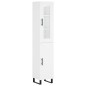 vidaXL Aparador alto madera contrachapada blanco 34,5x34x180 cm vidaXL Aparador alto madera contrachapada blanco 34,5x34x180 cm