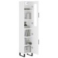 vidaXL Aparador alto madera contrachapada blanco 34,5x34x180 cm vidaXL Aparador alto madera contrachapada blanco 34,5x34x180 cm