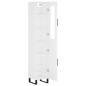 vidaXL Aparador alto madera contrachapada blanco 34,5x34x180 cm vidaXL Aparador alto madera contrachapada blanco 34,5x34x180 cm