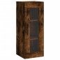 vidaXL Aparador de madera contrachapada roble ahumado 34,5x34x180 cm vidaXL Aparador de madera contrachapada roble ahumado 34,5x34x180 cm