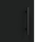 vidaXL Aparador de madera contrachapada negro 34,5x34x180 cm vidaXL Aparador de madera contrachapada negro 34,5x34x180 cm