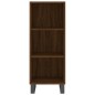 vidaXL Aparador alto madera contrachapada roble marrón 34,5x34x180 cm vidaXL Aparador alto madera contrachapada roble marrón 34,5x34x180 cm