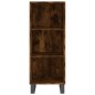 vidaXL Aparador de madera contrachapada roble ahumado 34,5x34x180 cm vidaXL Aparador de madera contrachapada roble ahumado 34,5x34x180 cm
