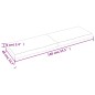 vidaXL Tablero mesa madera roble tratada marrón claro 140x40x(2-6) cm vidaXL Tablero mesa madera roble tratada marrón claro 140x40x(2-6) cm