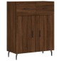 vidaXL Aparador alto madera contrachapada marrón roble 69,5x34x180 cm vidaXL Aparador alto madera contrachapada marrón roble 69,5x34x180 cm