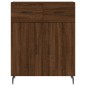 vidaXL Aparador alto madera contrachapada marrón roble 69,5x34x180 cm vidaXL Aparador alto madera contrachapada marrón roble 69,5x34x180 cm