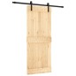 vidaXL Puerta corredera con herrajes madera maciza de pino 85x210 cm vidaXL Puerta corredera con herrajes madera maciza de pino 85x210 cm