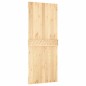 vidaXL Puerta corredera con herrajes madera maciza de pino 85x210 cm vidaXL Puerta corredera con herrajes madera maciza de pino 85x210 cm