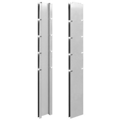vidaXL Postes de valla 10 uds acero galvanizado plateado 140 cm