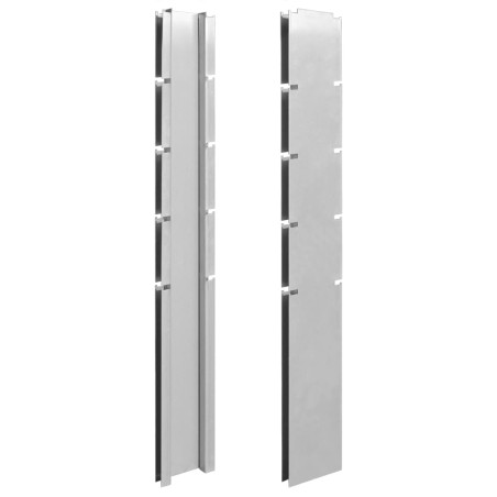vidaXL Postes de valla 10 uds acero galvanizado plateado 140 cm
