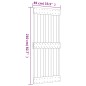 vidaXL Puerta corredera con herrajes madera maciza de pino 85x210 cm vidaXL Puerta corredera con herrajes madera maciza de pino 85x210 cm