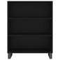 vidaXL Aparador alto madera contrachapada negro 69,5x34x180 cm