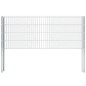 vidaXL Postes de valla 10 uds acero galvanizado plateado 140 cm vidaXL Postes de valla 10 uds acero galvanizado plateado 140 cm