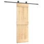 vidaXL Puerta corredera con herrajes madera maciza de pino 70x210 cm vidaXL Puerta corredera con herrajes madera maciza de pino 70x210 cm